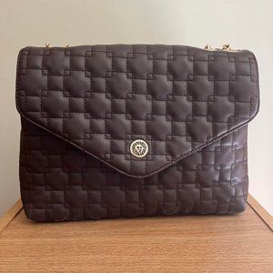 LUXURY Anne Klien Brown Quilted Bag